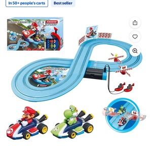 Carrera Mario Kart Racing Set - Blue and Red